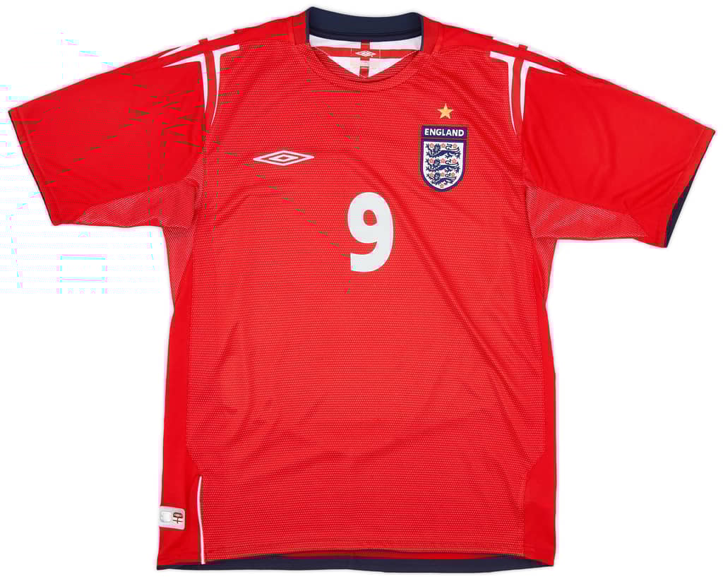 2004-06 England Away Shirt Rooney #9 - 7/10 - (M)