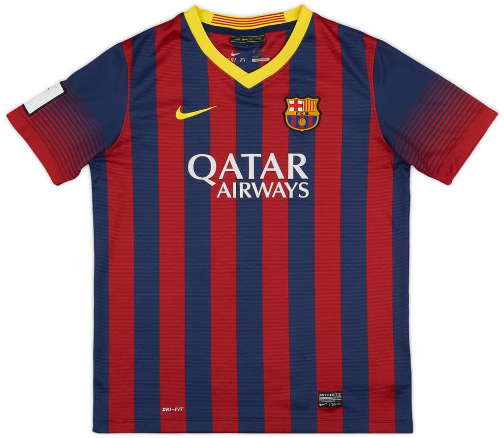 2013-14 Barcelona Home Shirt - 6/10 - (XL.Boys)