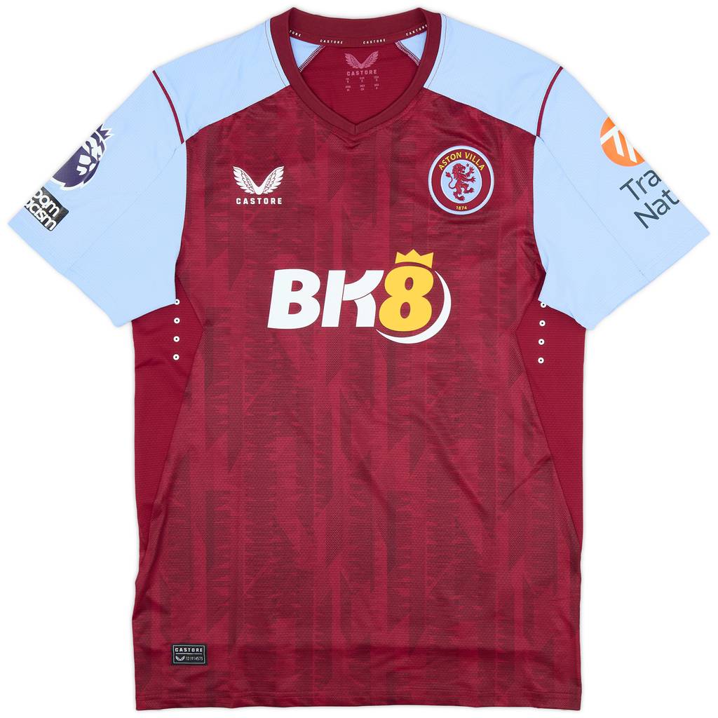 2023-24 Aston Villa Match Issue Home Shirt Watkins #11