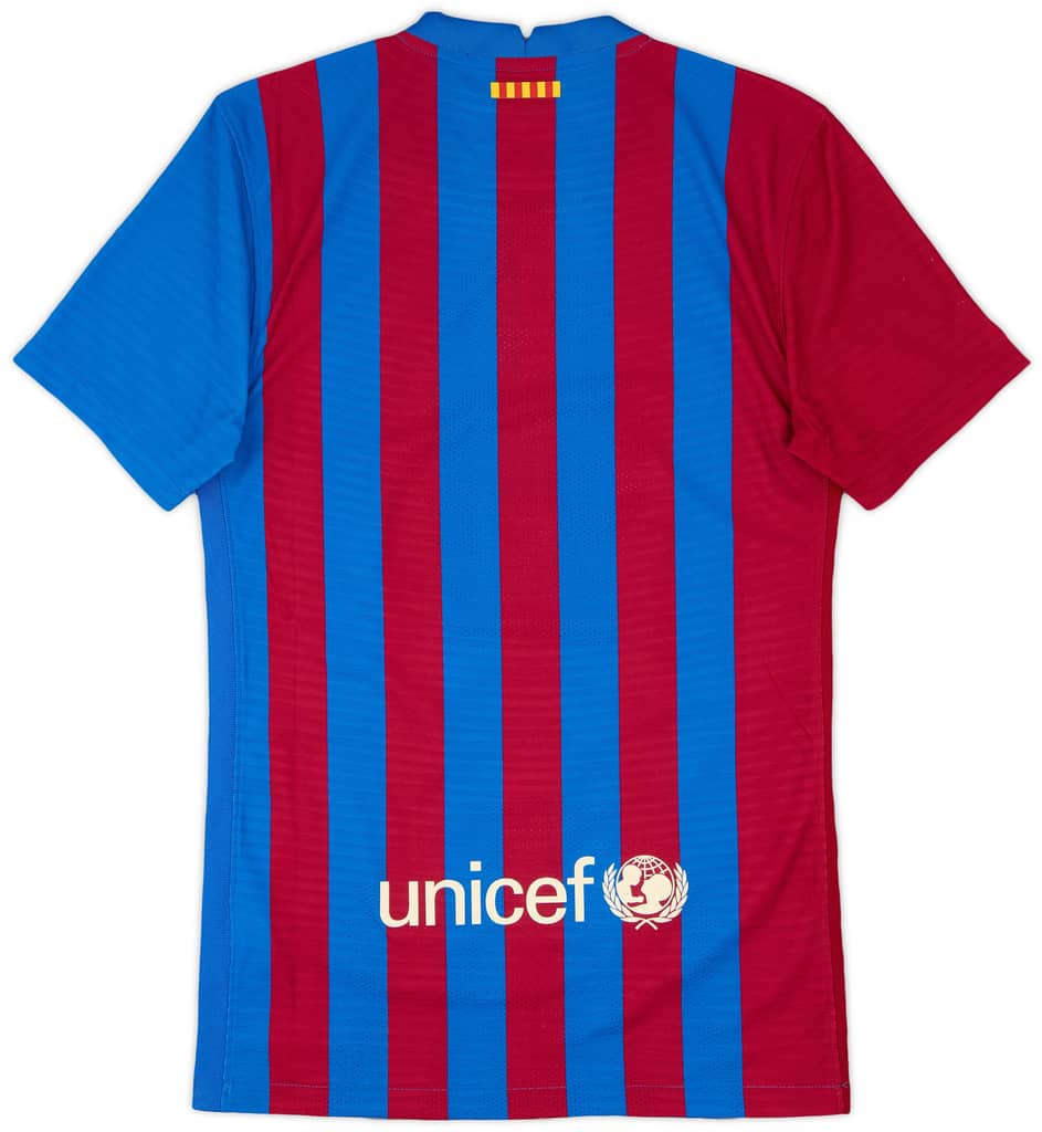2021-22 Barcelona Authentic Home Shirt - 9/10 - (XS)