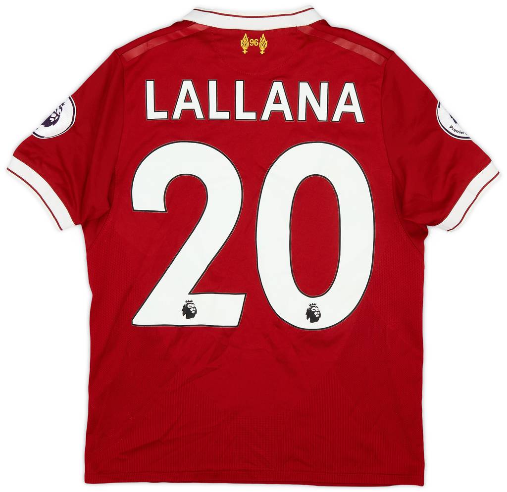 2017-18 Liverpool 125 Years Home Shirt Lallana #20 - 8/10 - (M.Boys)