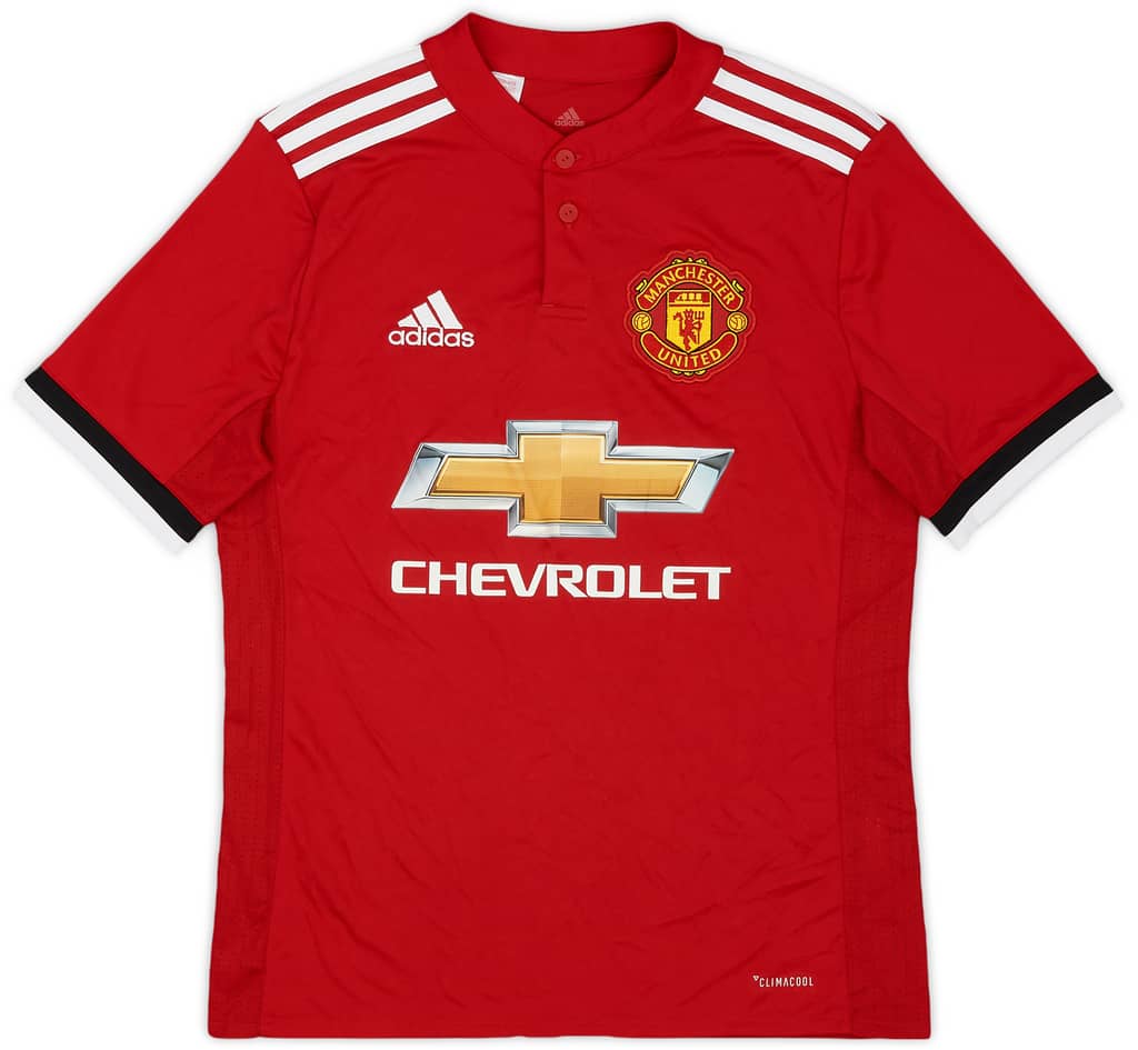 2017-18 Manchester United Home Shirt - 8/10 - (L.Boys)