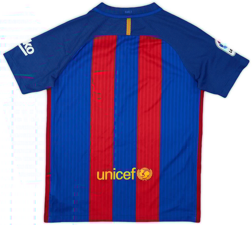 2016-17 Barcelona Home Shirt - 9/10 - (L.Boys)