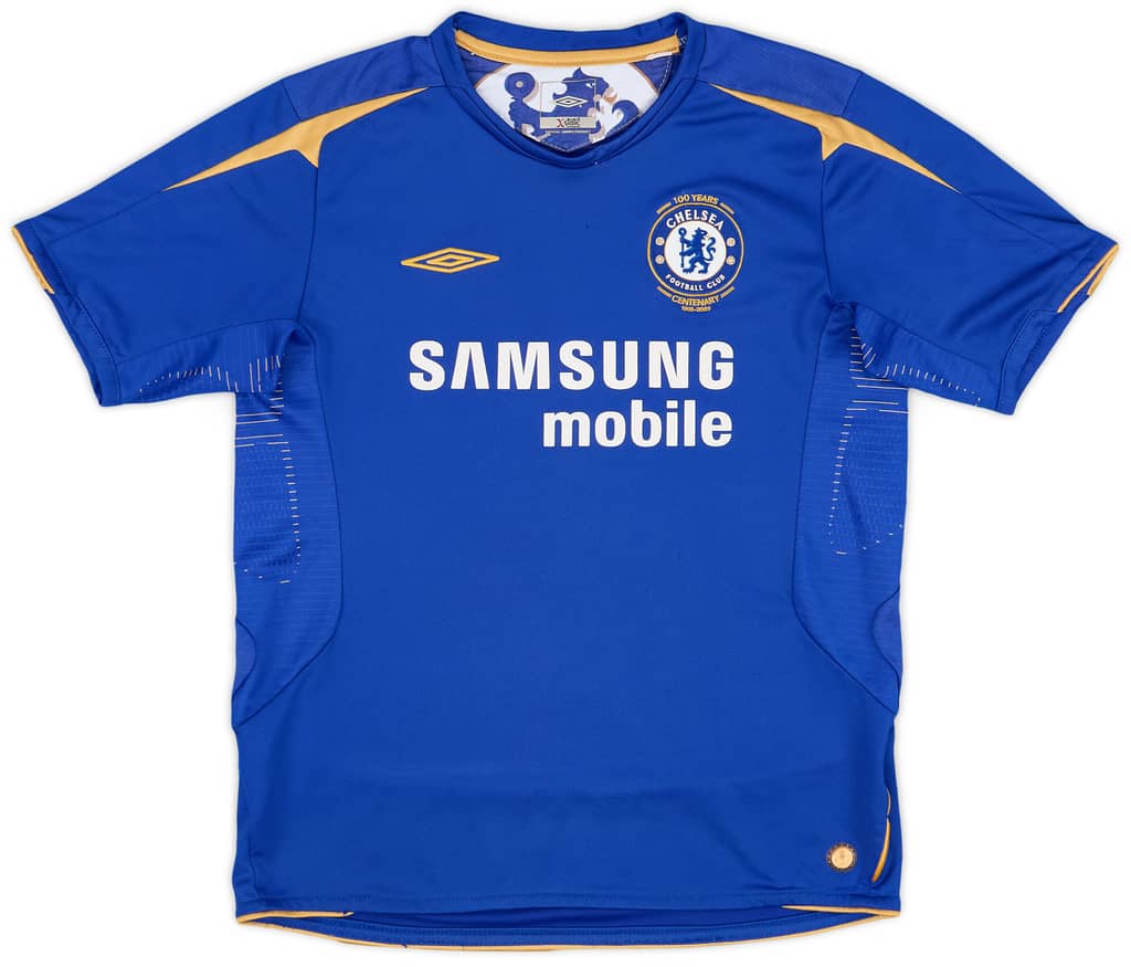 2005-06 Chelsea Centenary Home Shirt - 7/10 - (L.Boys)