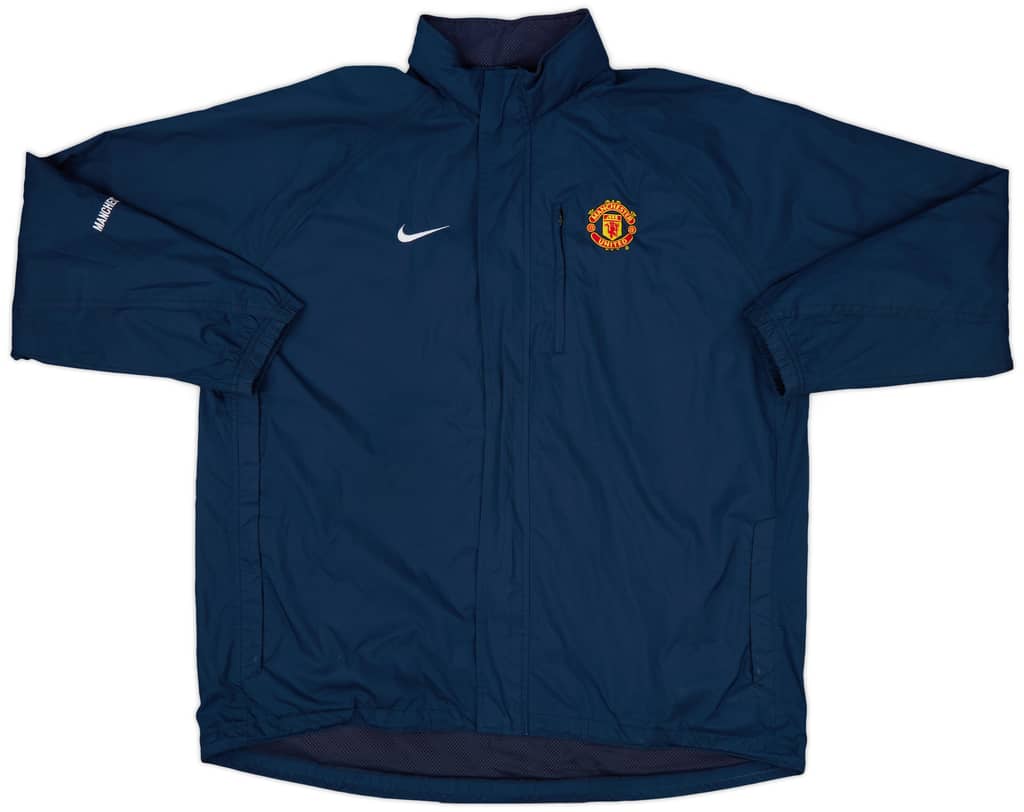 2004-05 Manchester United Nike Hooded Rain Jacket - 9/10 - (XXL)