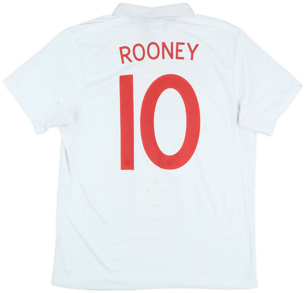 2009-10 England Home Shirt Rooney #10 - 6/10 - (L)