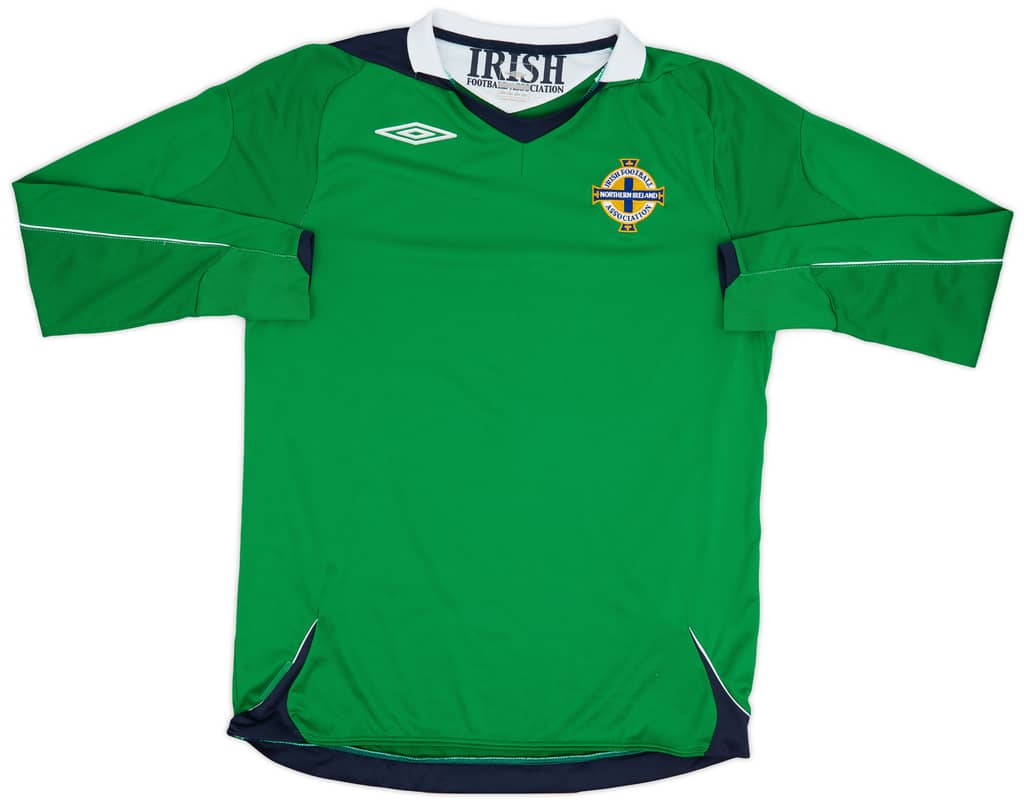 2006-08 Northern Ireland Home L/S Shirt - 8/10 - (M)