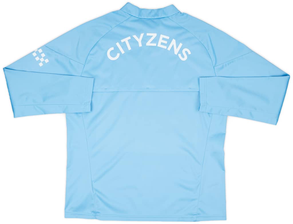 2023-24 Manchester City Player Issue 1/4 Zip Rain Top #17 (De Bruyne) - As New - (L)