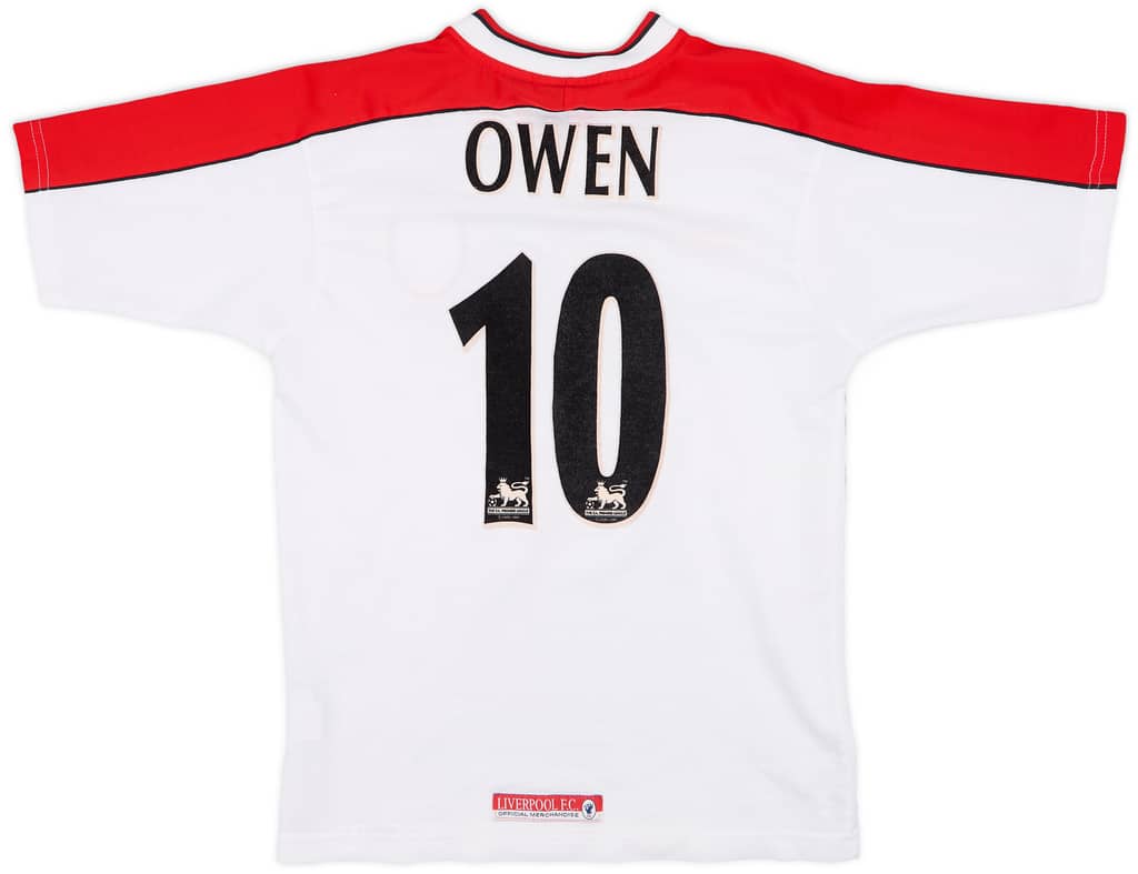 1998-99 Liverpool Away Shirt Owen #10 - 8/10 - (XL.Boys)