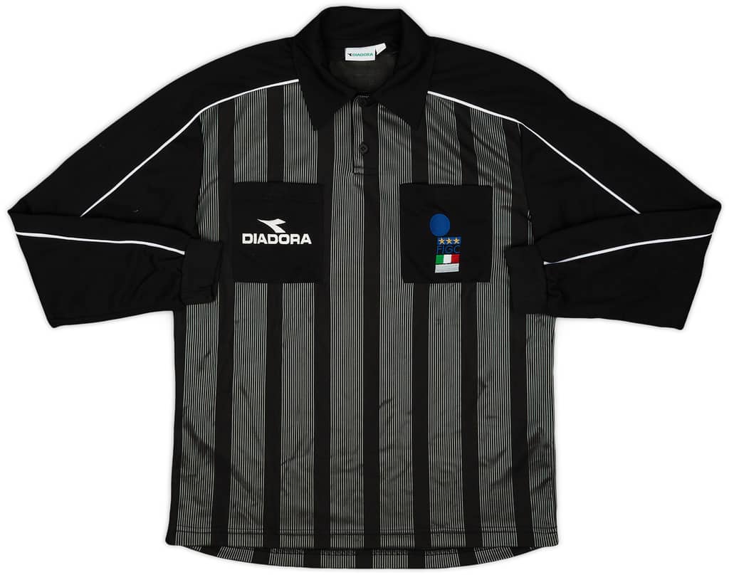 1999-00 Italy Diadora FIGC Referee L/S Shirt - 6/10 - (L)