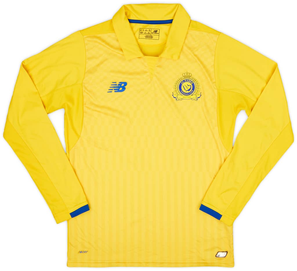 2017-18 Al-Nassr Home L/S Shirt - 5/10 - (S)