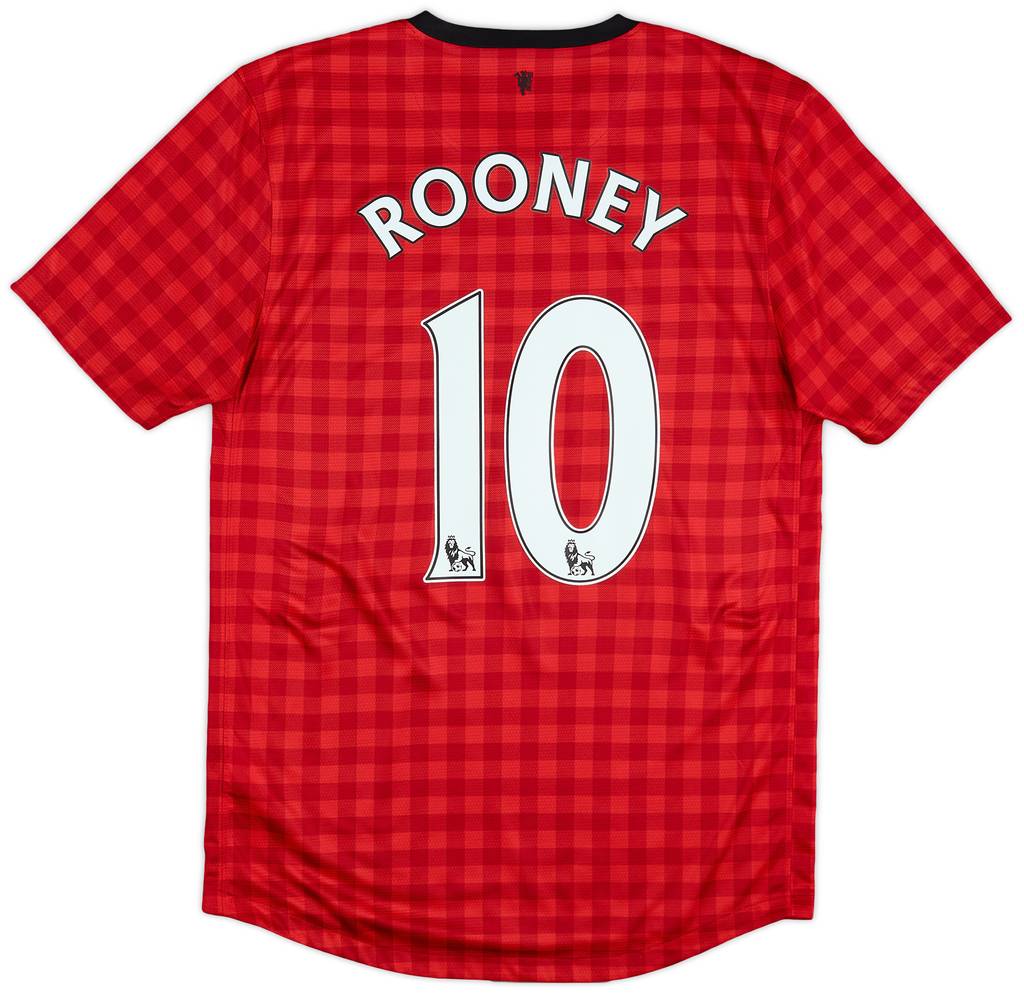 2012-13 Manchester United Home Shirt Rooney #10 - 6/10 - (S)