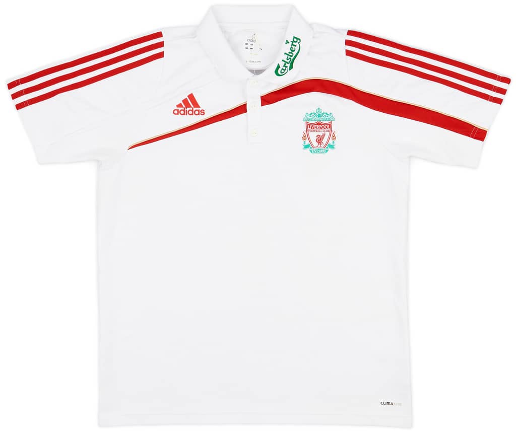 2009-10 Liverpool adidas Polo Shirt - 8/10 - (L)