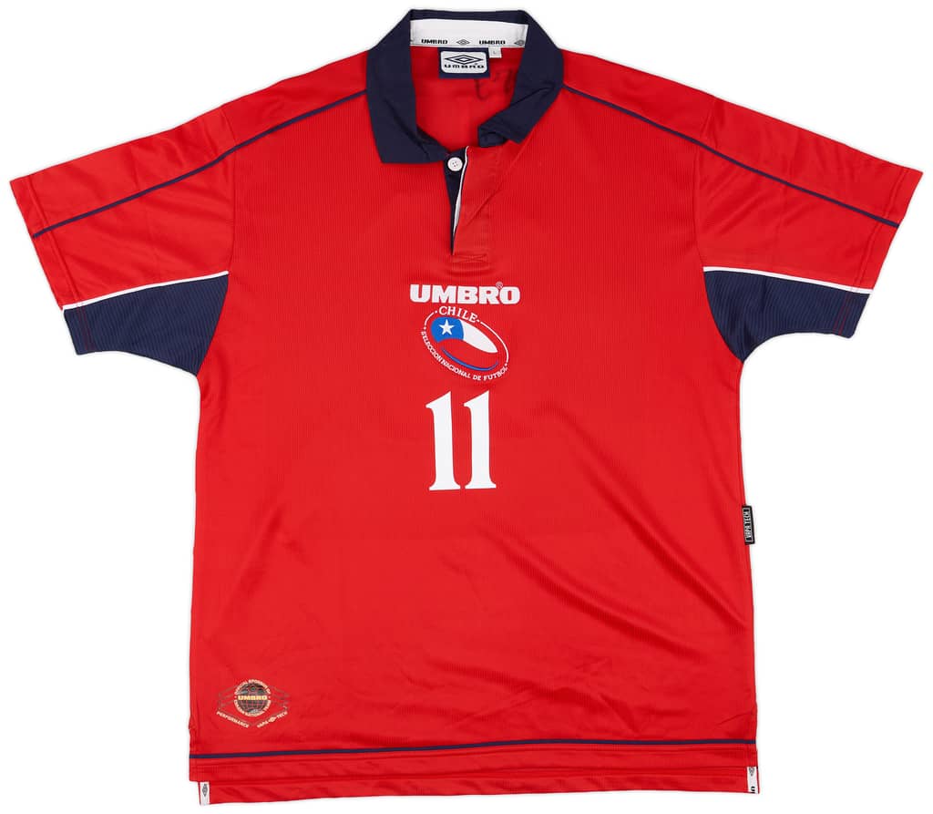 2000-01 Chile Home Shirt Salas #11 - 8/10 - (L)