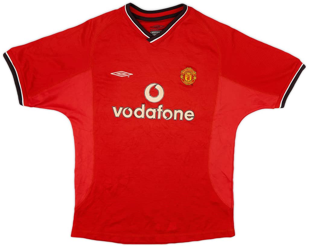 2000-02 Manchester United Home Shirt - 8/10 - (M.Boys)