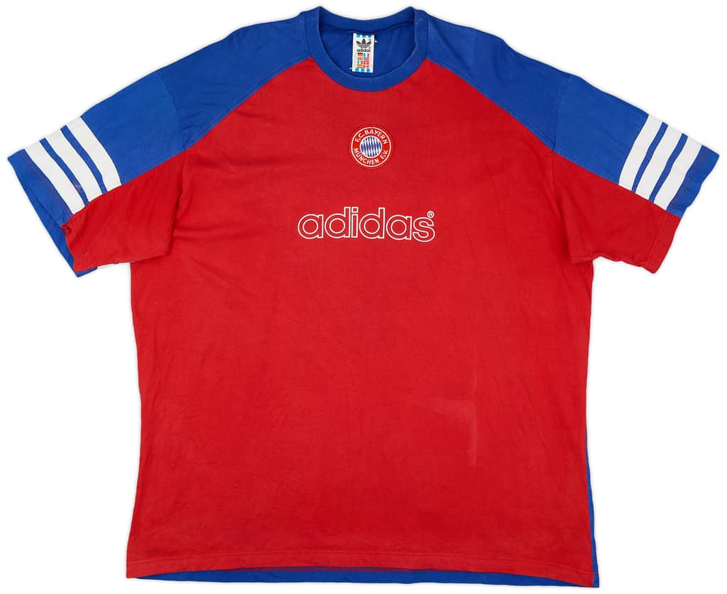 1995-96 Bayern Munich adidas Cotton Tee - 7/10 - (XL)