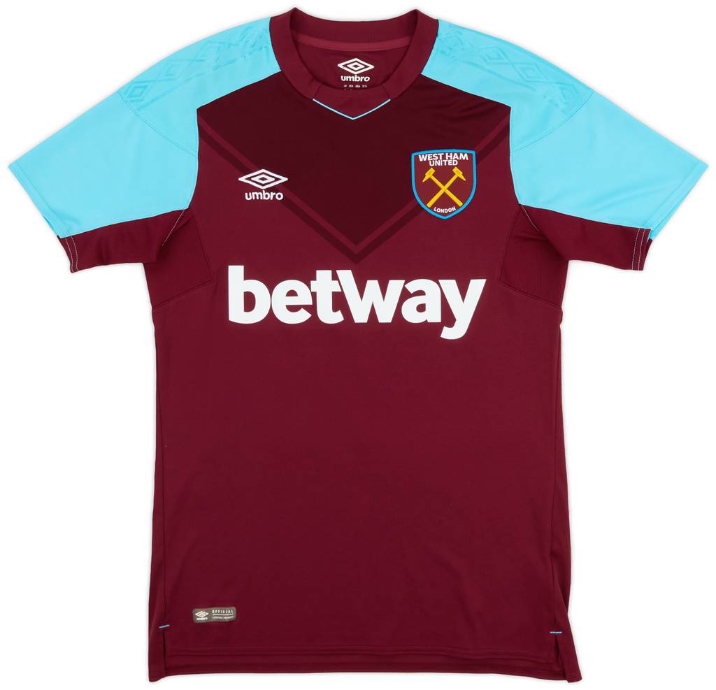 2017-18 West Ham Home Shirt Rice #41 - 9/10 - (S)