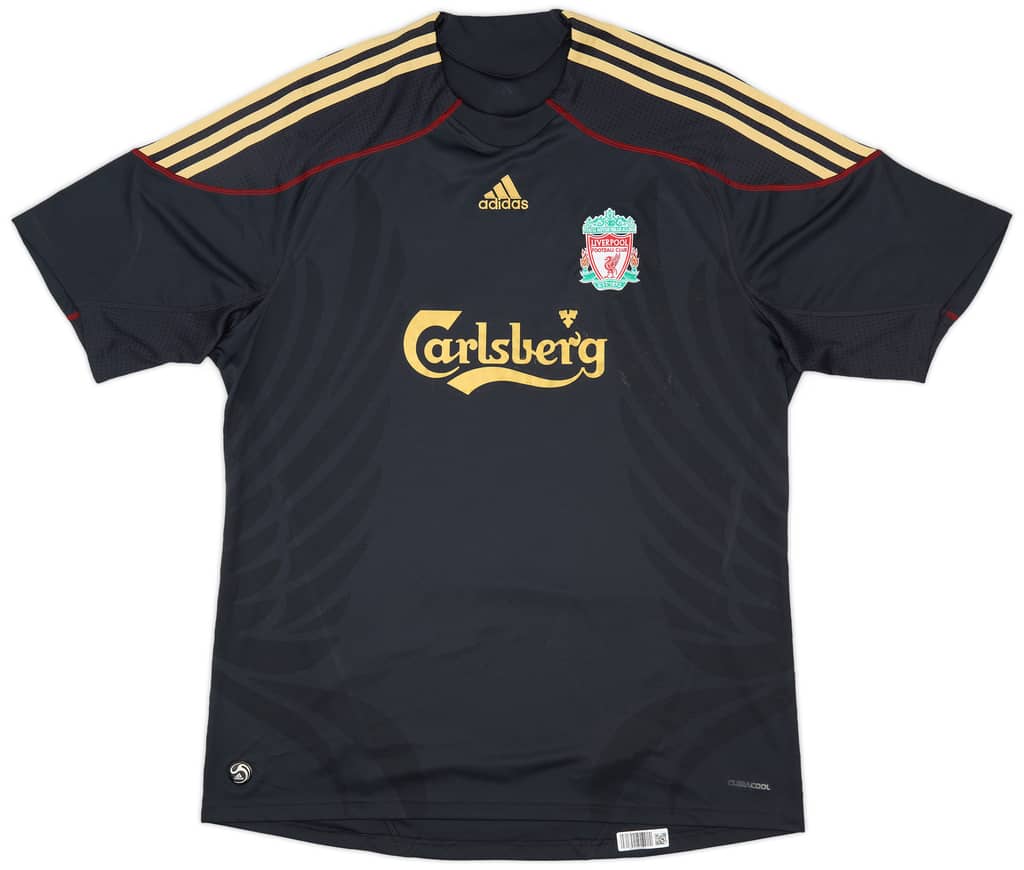 2009-10 Liverpool Away Shirt Gerrard #8 - 5/10 - (XL)