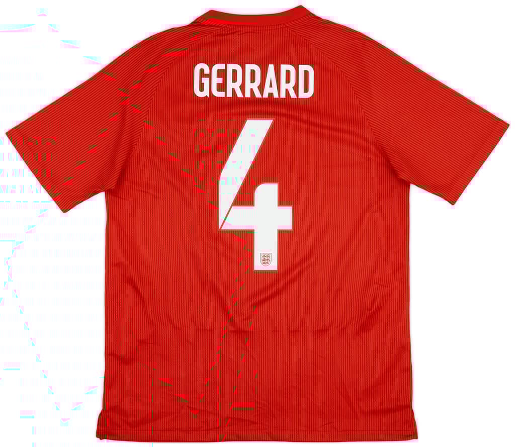 2014-15 England Authentic Away Shirt Gerrard #4 - 7/10 - (L)