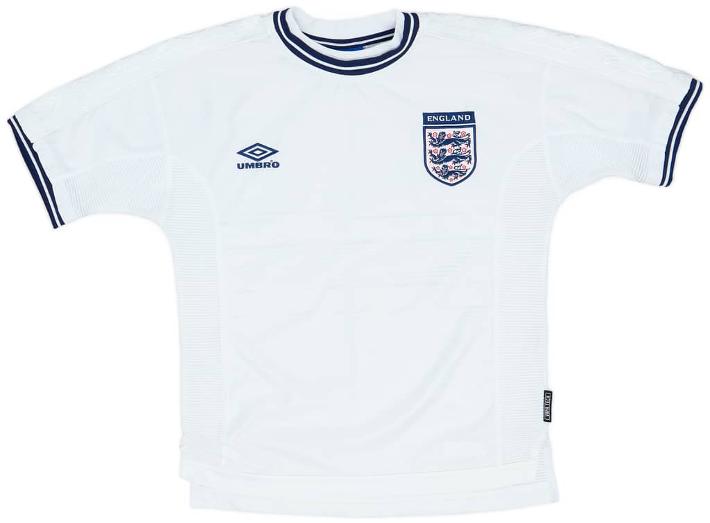 1999-01 England Home Shirt - 8/10 - (Y)