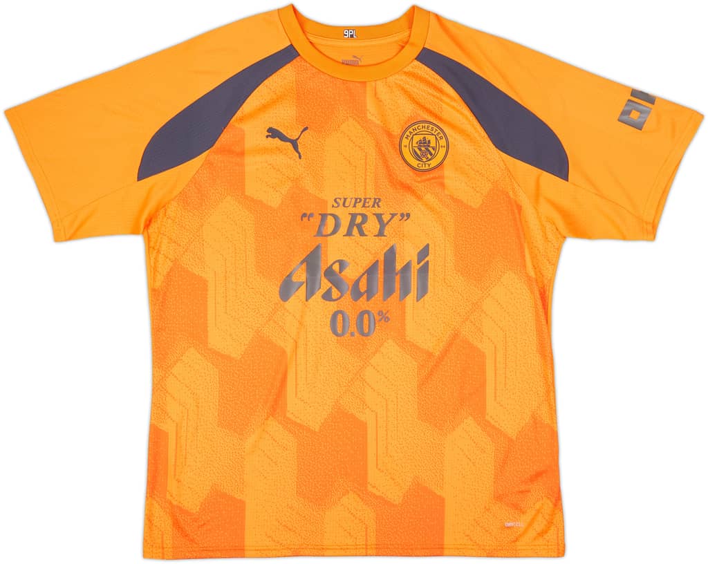 2023-24 Manchester City Player Issue Pre-Match Shirt #9 (Haaland) - As New - (XL)