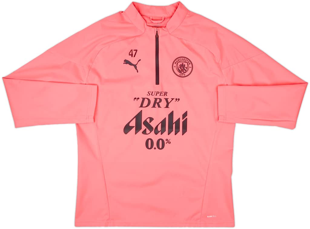 2023-24 Manchester City Player Issue 1/4 Zip Rain Top #47 (Foden) - As New - (M)