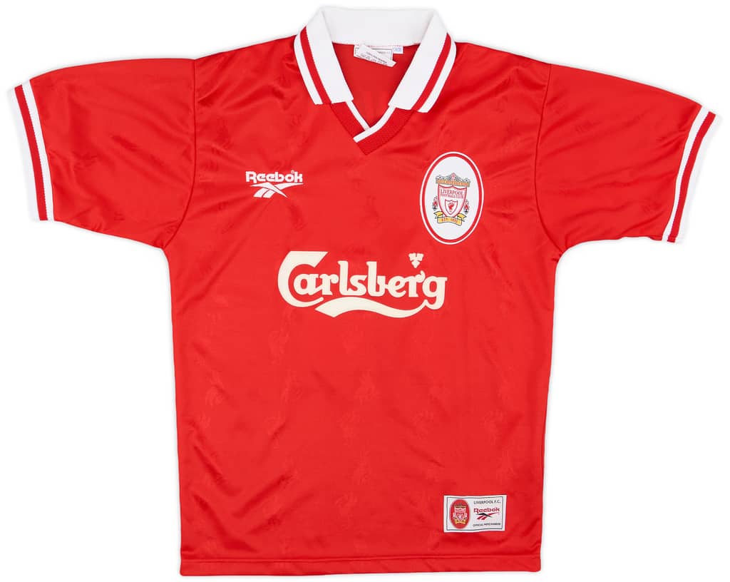 1996-98 Liverpool Home Shirt Owen #18 - 8/10 - (S)