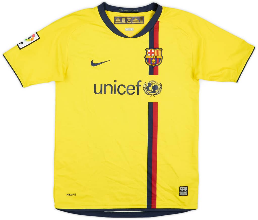 2008-10 Barcelona Away Shirt - 8/10 - (L.Boys)