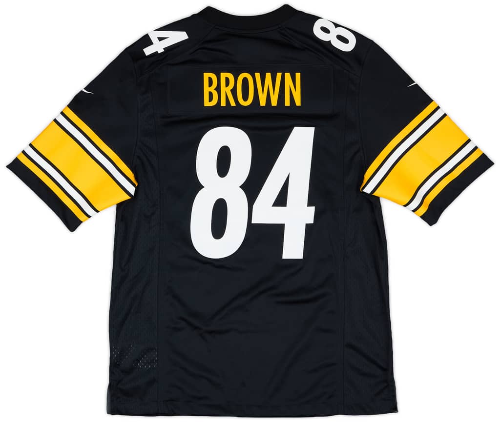 2012-18 Pittsburgh Steelers Brown #84 Nike Game Home Jersey - 8/10 - (M)