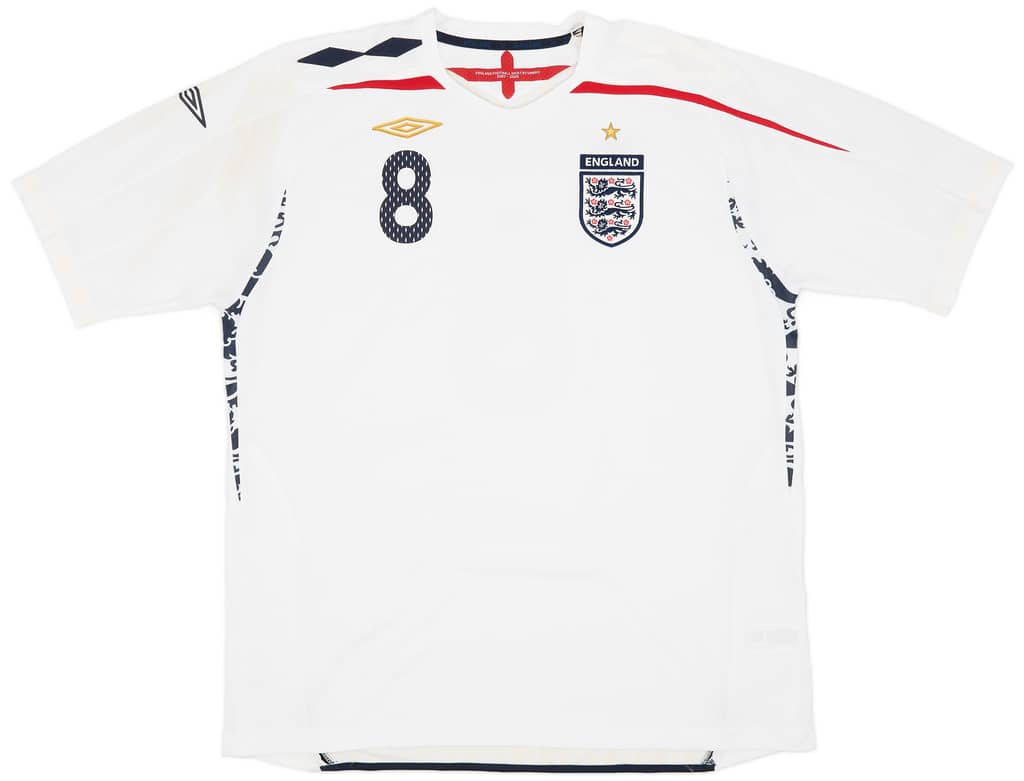 2007-09 England Home Shirt Lampard #8 - 6/10 - (XXL)