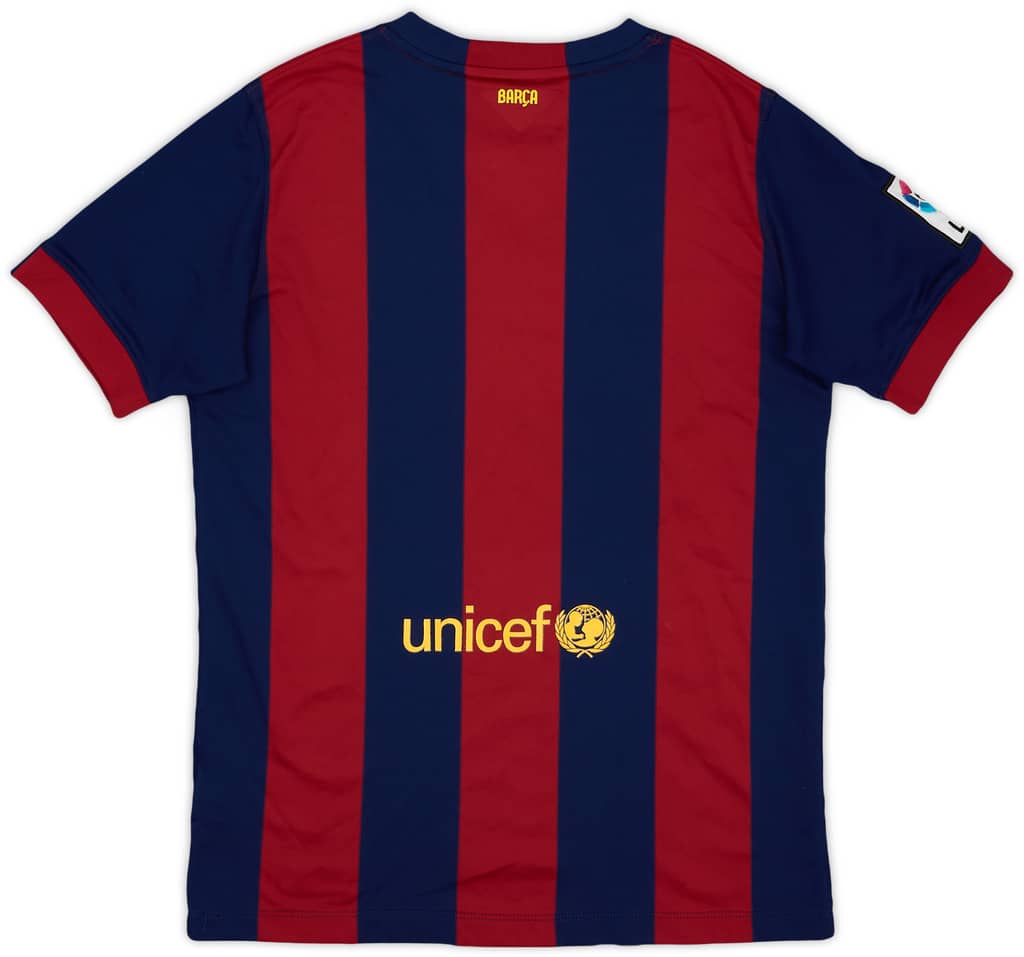 2014-15 Barcelona Home Shirt - 9/10 - (XL.Boys)