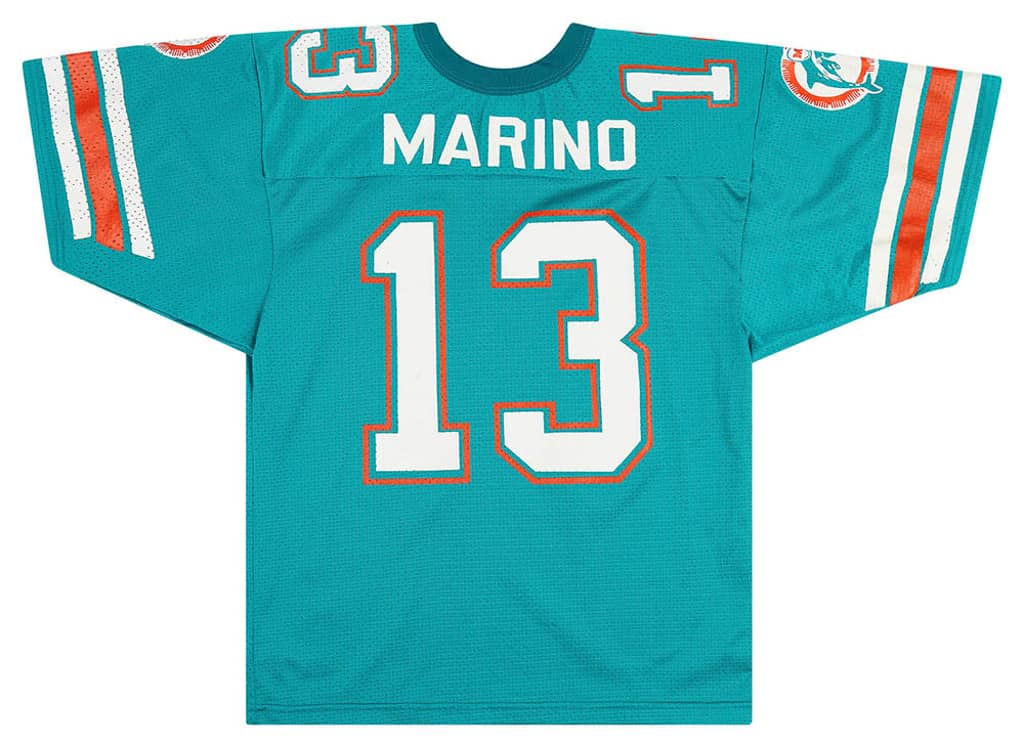 1990-96 Miami Dolphins Marino #13 Wilson Jersey (Home) Y