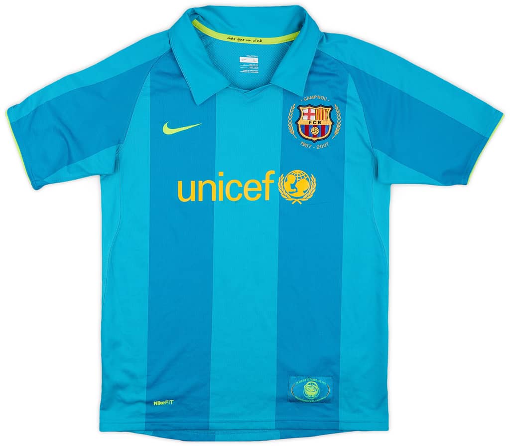 2007-09 Barcelona Away Shirt - 7/10 - (L.Boys)