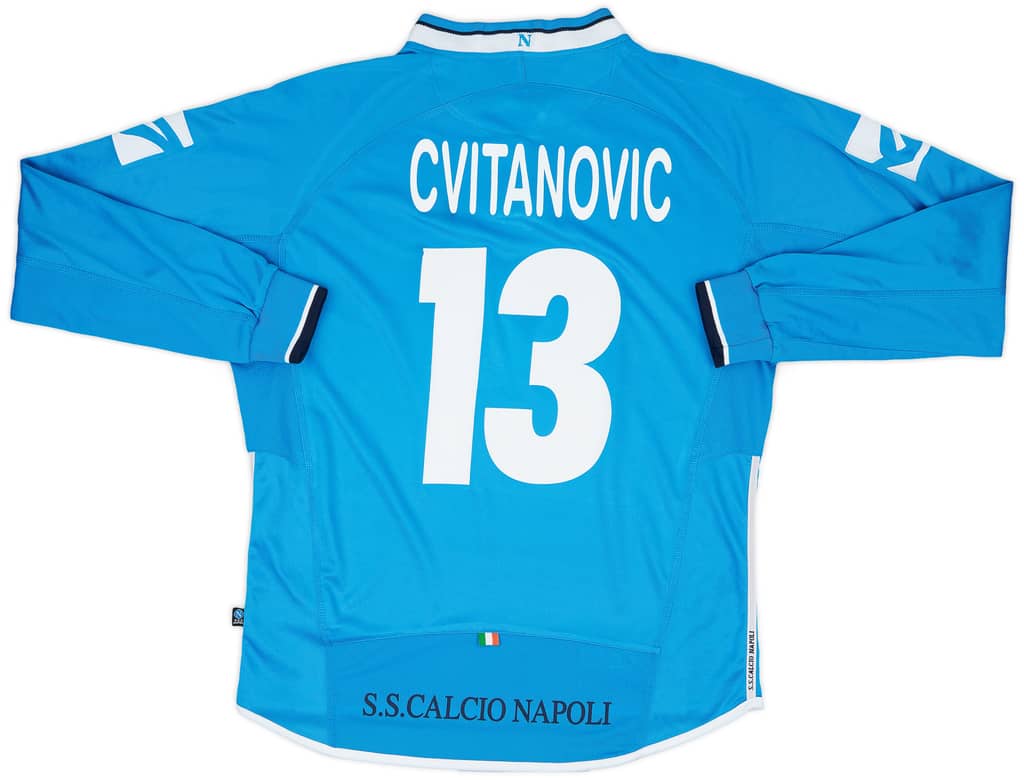 2003-04 Napoli Home L/S Shirt Cvitanovic #13 - 7/10 - (L)