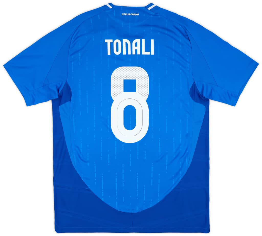 2024-25 Italy Authentic Home Shirt Tonali #8