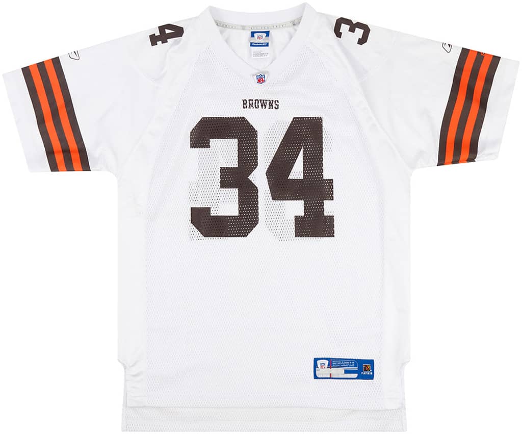 2005-06 Cleveland Browns Droughns #34 Reebok On Field Jersey (Away) Y
