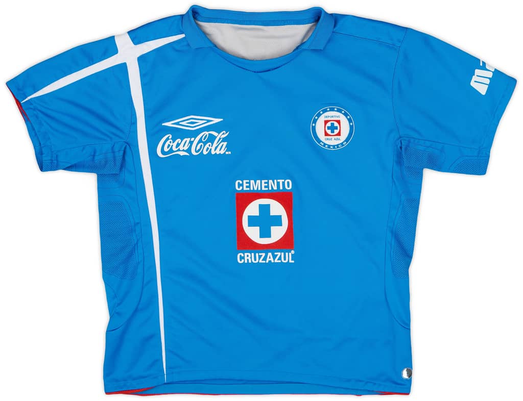 2006-08 Cruz Azul Home Shirt - 8/10 - (XL.Boys)