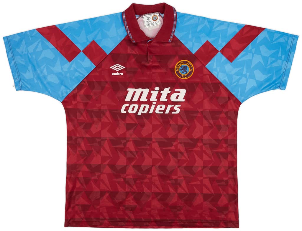 1990-92 Aston Villa Home Shirt - 6/10 - (XL)