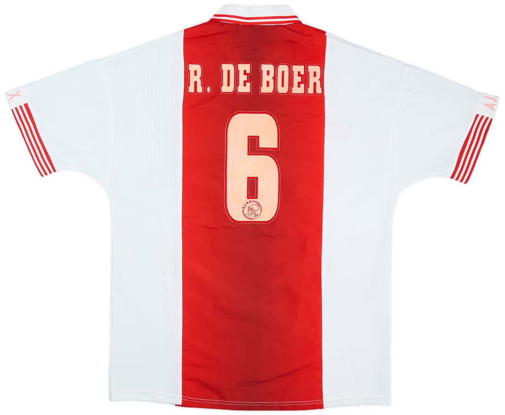 1997-98 Ajax Home Shirt R.De Boer #6 - 6/10 - (L)