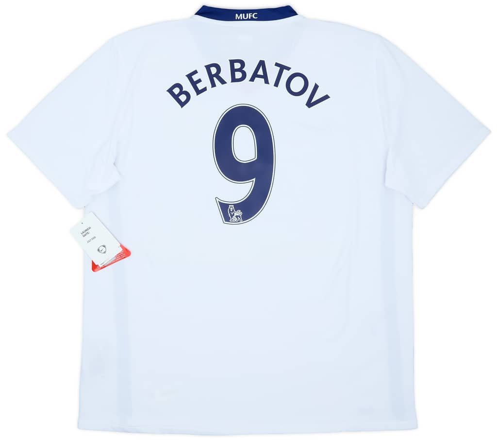 2008-10 Manchester United Away Shirt Berbatov #9 (XL)