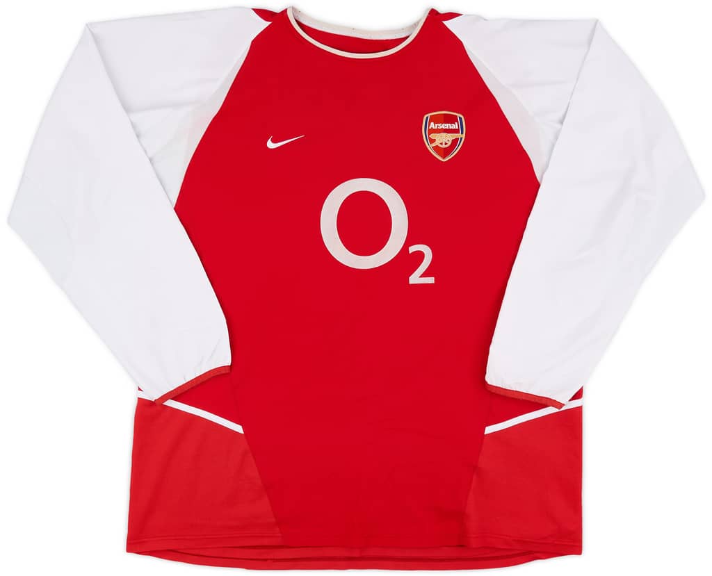 2002-04 Arsenal Home L/S Shirt Bergkamp #10 - 9/10 - (3XL)