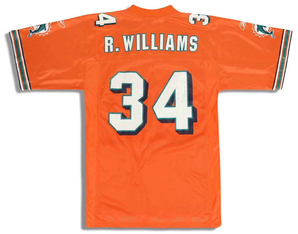 2005 Miami Dolphins R. Williams #34 Reebok On Field Jersey (Alternate) XL