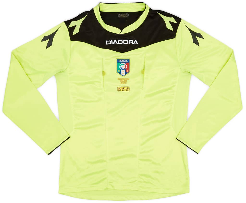 2014-15 Italy Diadora Referee L/S Shirt - 7/10 - (M)