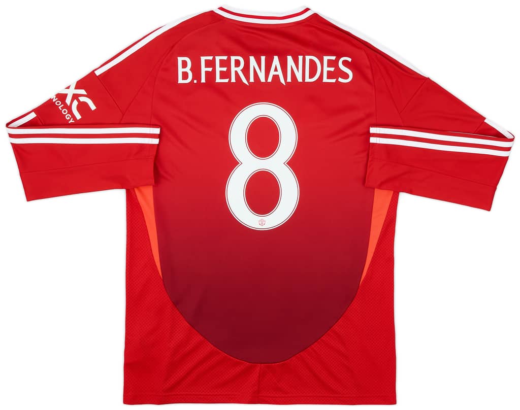 2024-25 Manchester United Home L/S Shirt B.Fernandes #8