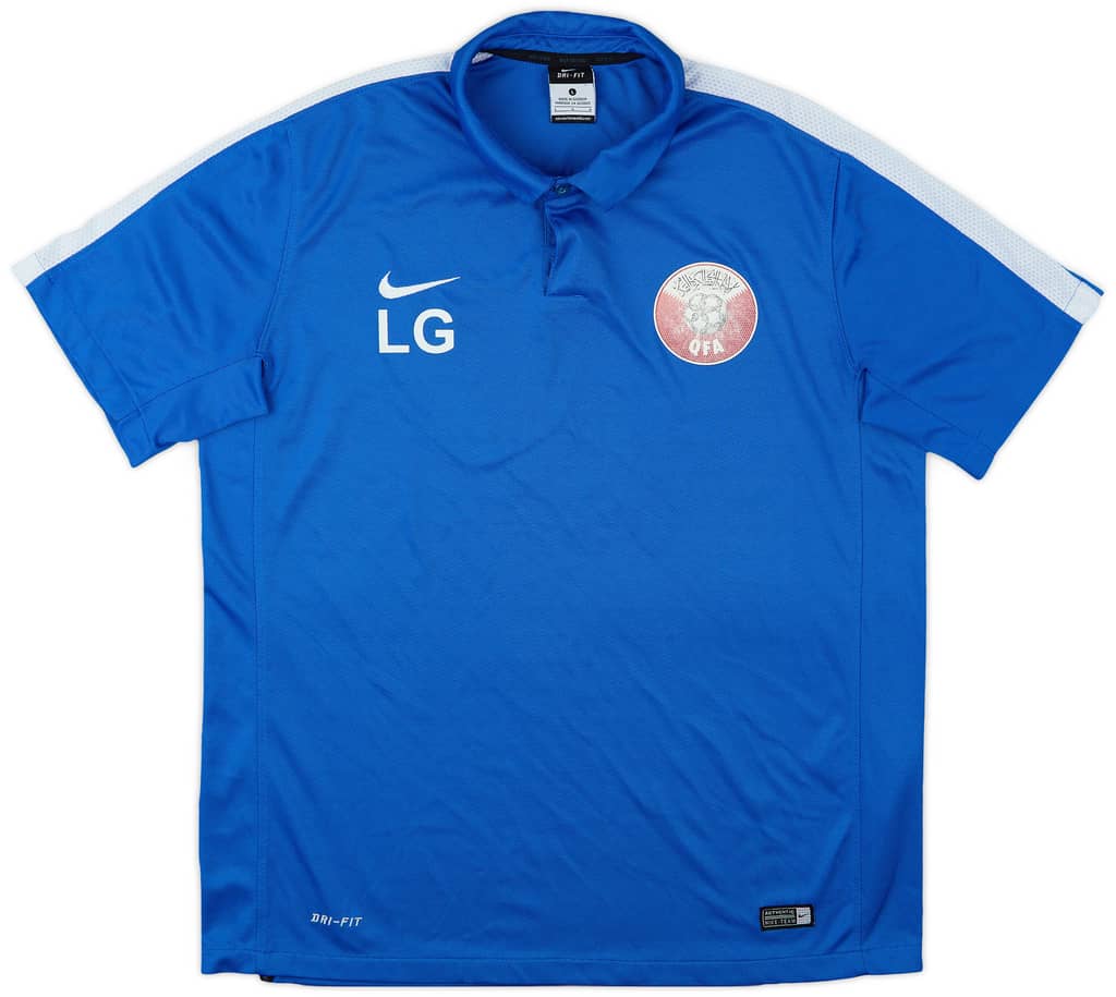 2015-16 Qatar Staff Issue Nike Polo Shirt LG - 6/10 - (L)
