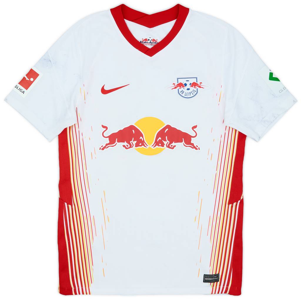 2020-21 RB Leipzig Home Shirt Angelino #3 - 6/10 - (S)