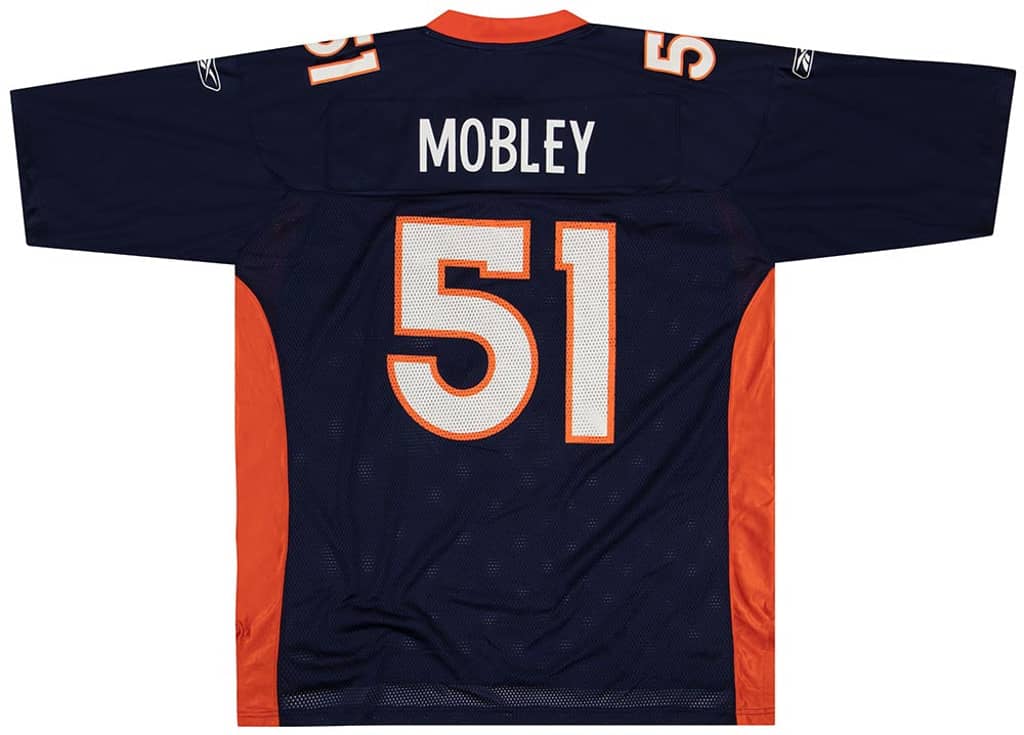 2003 Denver Broncos Mobley #51 Reebok On Field Jersey (Home) XL