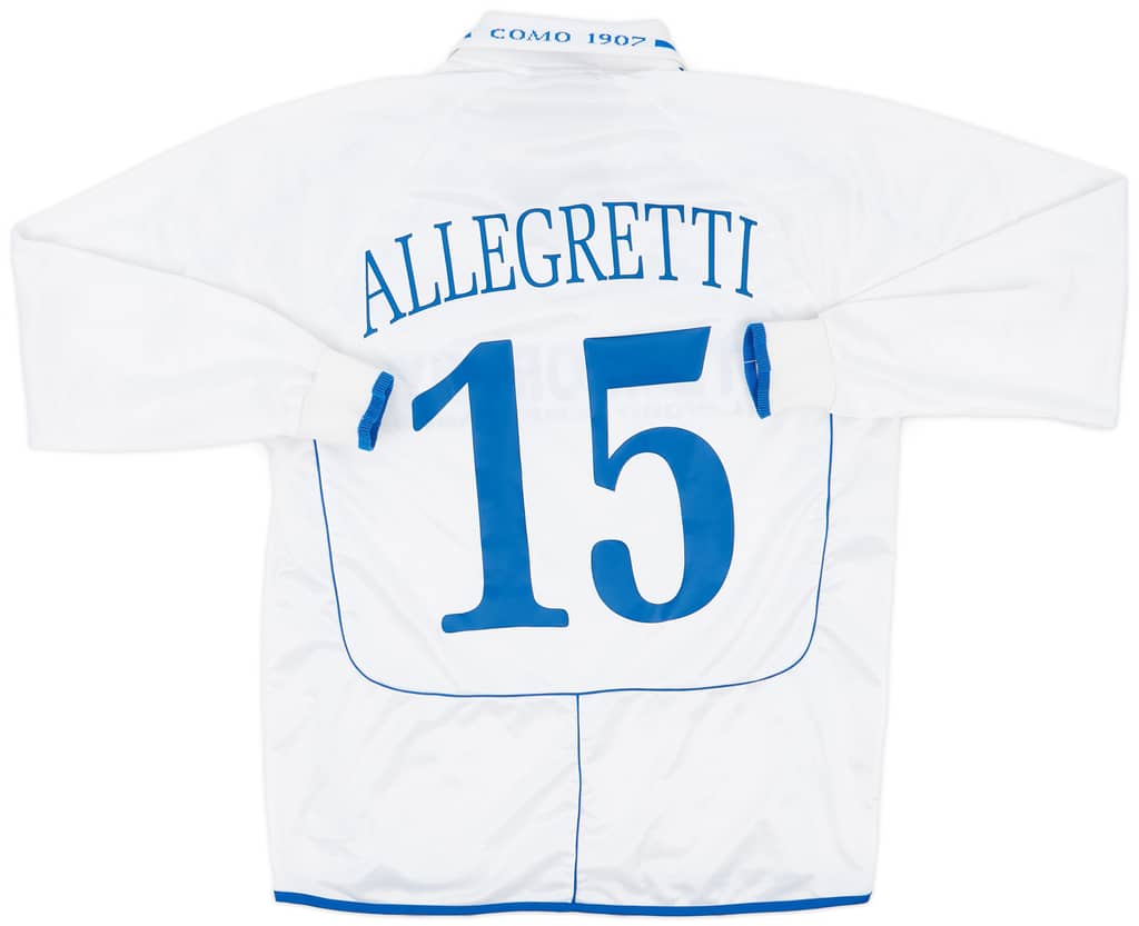 2002-03 Como Match Issue Away Shirt Allegretti #15