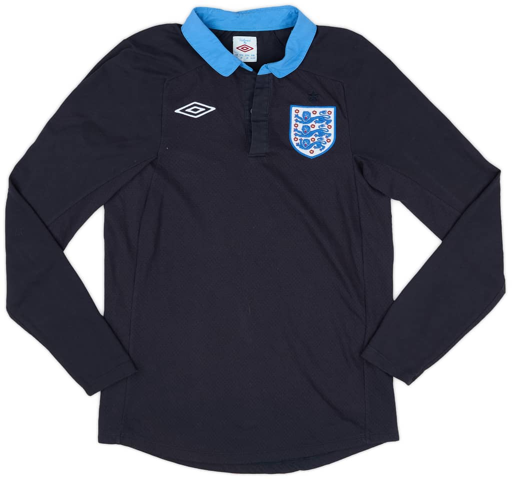 2011-12 England Away L/S Shirt - 9/10 - (S)