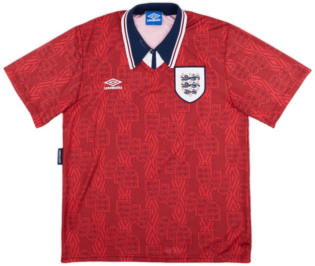 1993-95 England Away Shirt - 9/10 - (L)